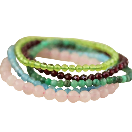 Natural Round Beads Ladies Bracelet 1