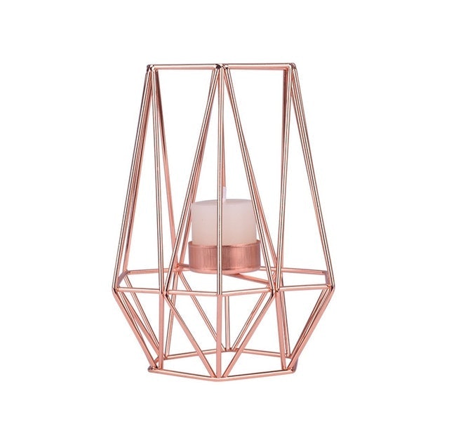 Nordic-Style Geometric Candle Holder  1