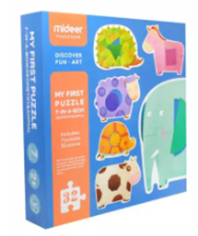First Puzzle Animals Geometry Early Learning Educational Toy Jigsaw 1