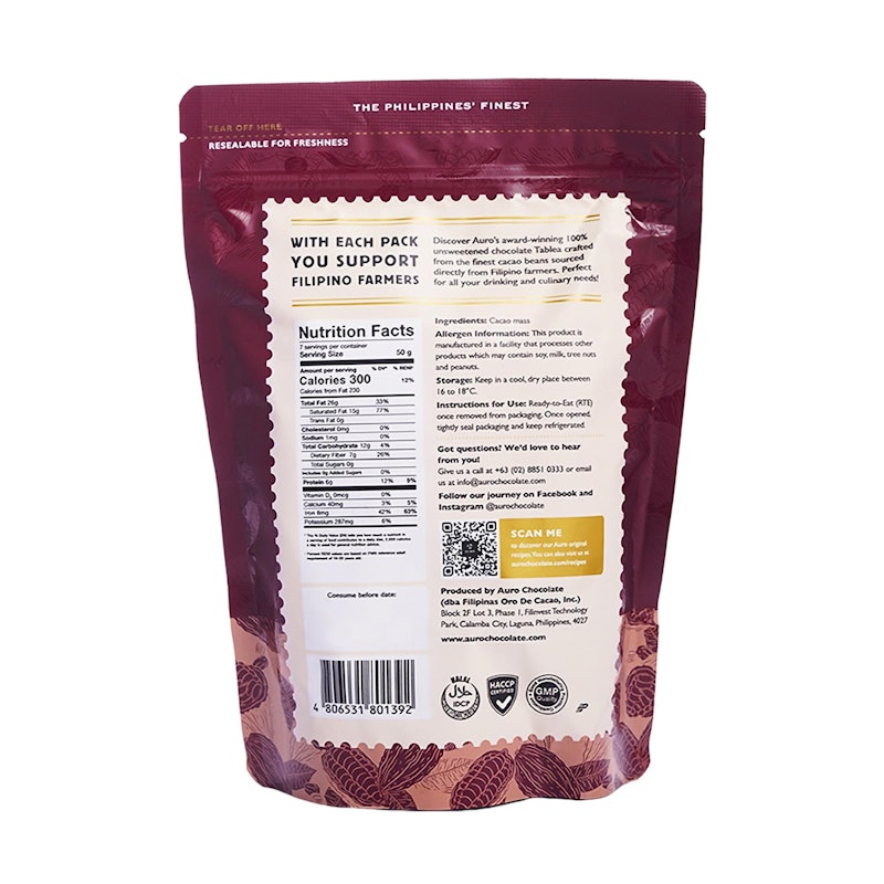 100% Cacao Unsweetened Chocolate Tablea Coins 2