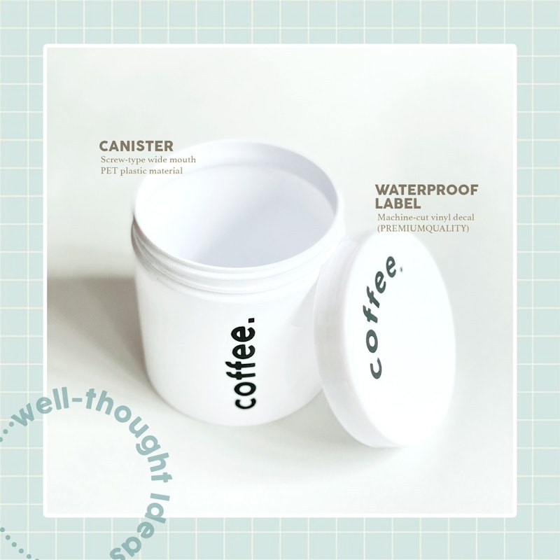Minimalist White Condiment Jar 2