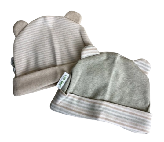 2-Pack Newborn Bear Design Head Cap 2