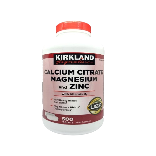 Calcium Citrate, Magnesium, and Zinc, 500 Tablets 1