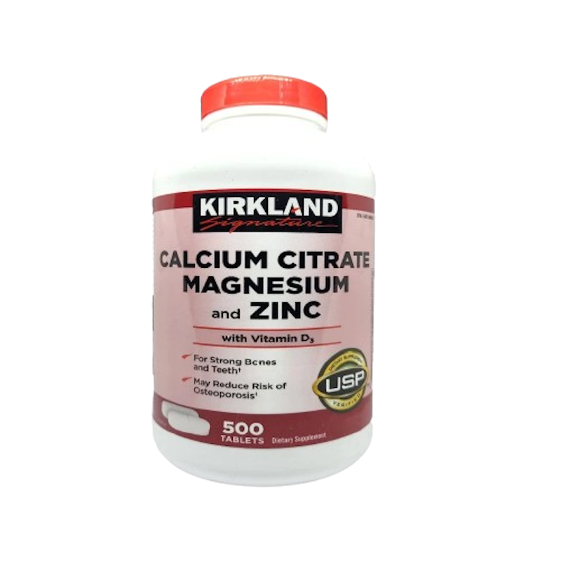 Calcium Citrate, Magnesium, and Zinc, 500 Tablets 1