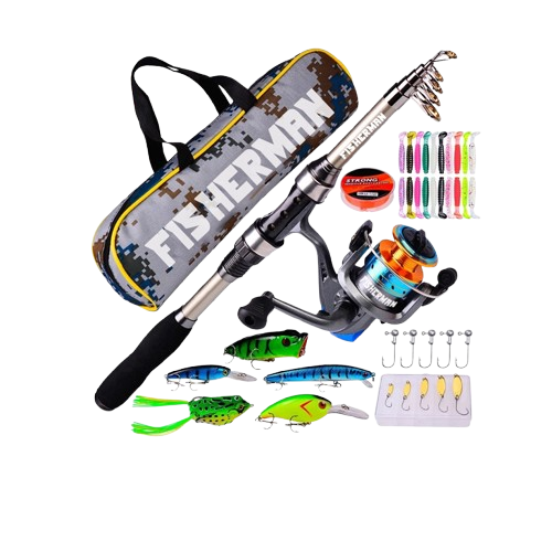 Telescopic Rod LEO 2.1m Fishing Rod and Reel Set 2