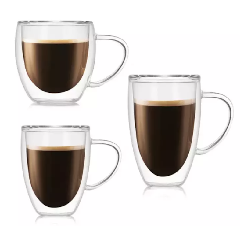 Double-Wall Glass Set With Handle and Bamboo Lid 2