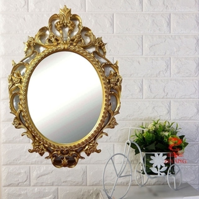 Vintage Oval Wall Mirror  2