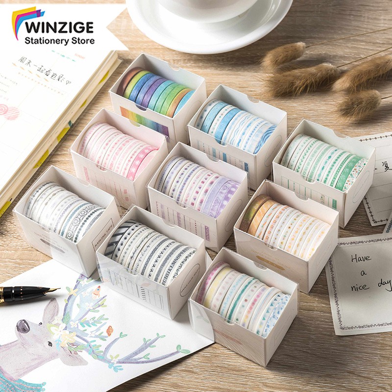 Colorful Slim Washi Tape  3