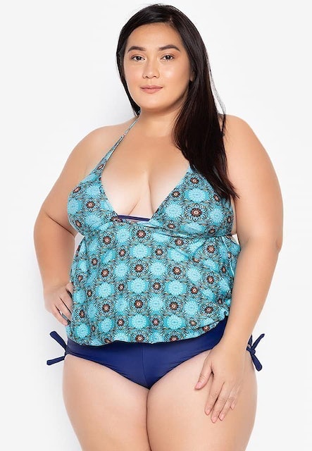Plus Size One Piece Korean Style Swimsuit 5