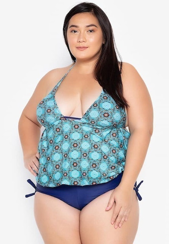 Plus Size One Piece Korean Style Swimsuit 5