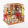 Robotime DIY Miniature Mini Library Dollhouse 1