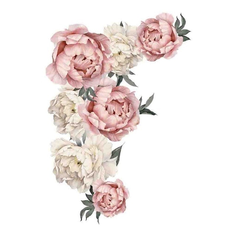 Peony Rose Flower Wallpaper Sticker 1