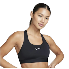 Women's Swoosh Medium Support Padded Sports Bra - Black