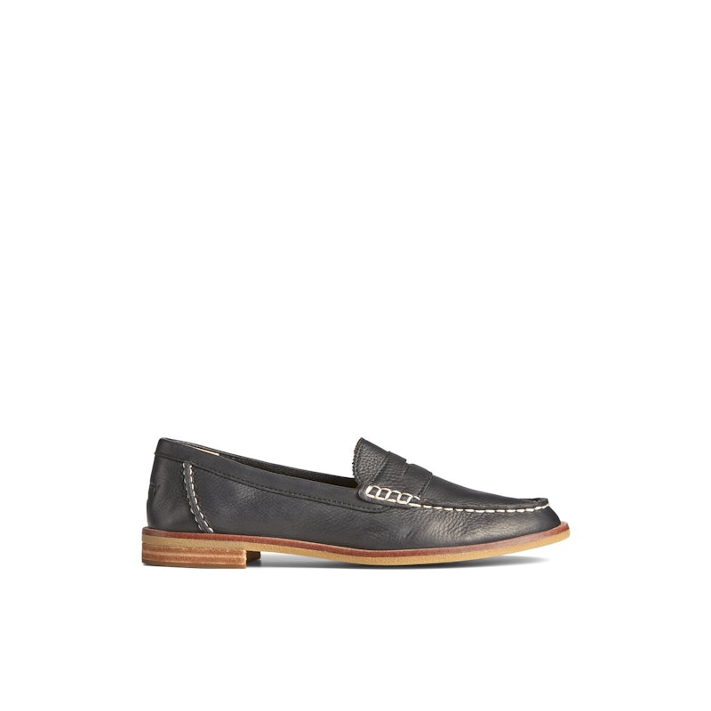 Women's Seaport Penny Leather Loafer Black 1
