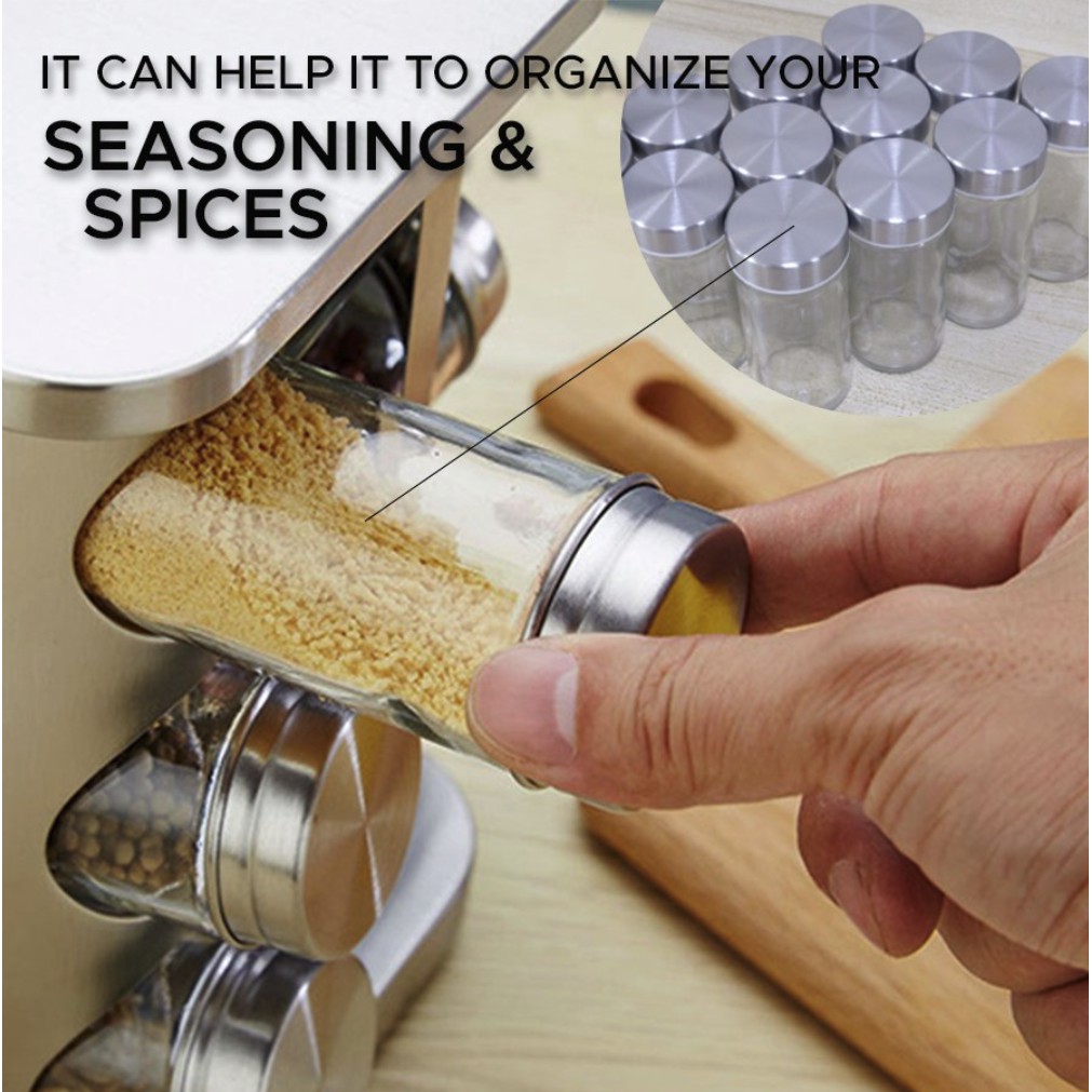360 Rotating Stainless Spice Rack 4
