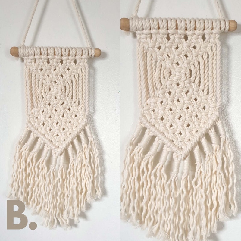 Mini Macrame Wall Hanging Boho Decor 3