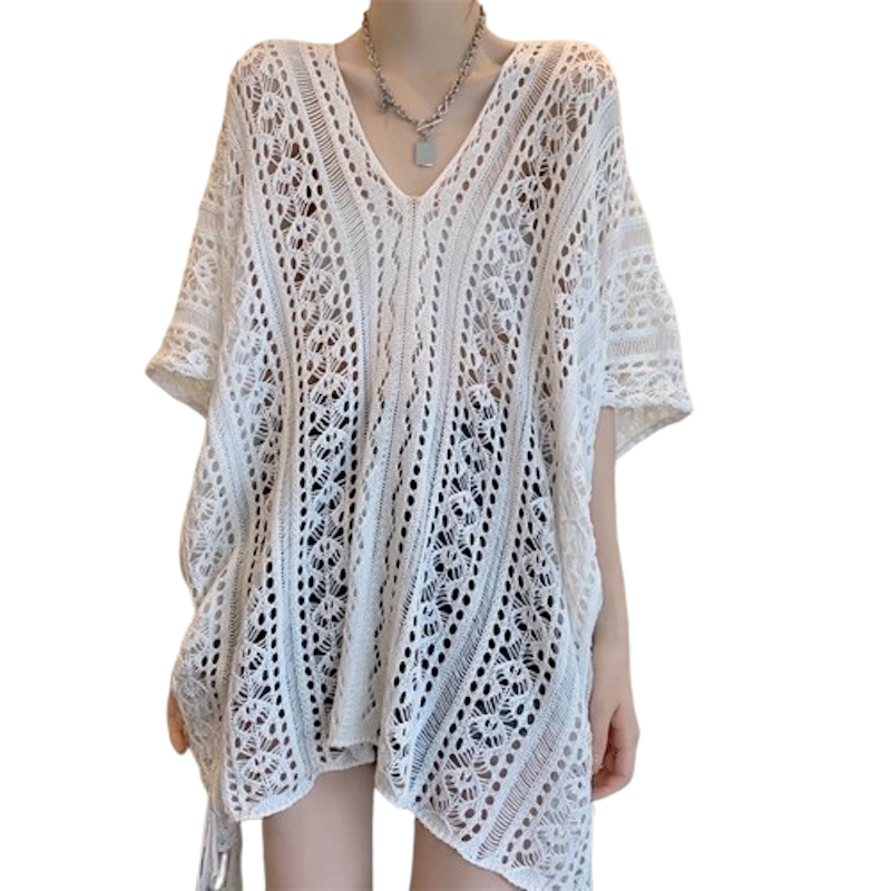 Knitted Crochet Bikini Cover Up 2