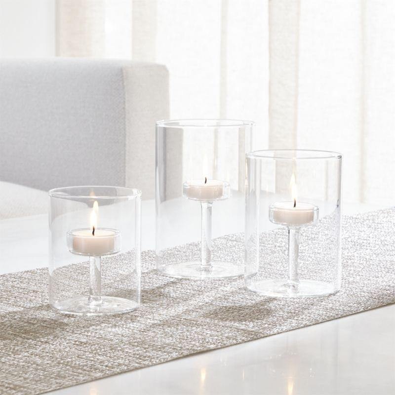 Elsa Medium Glass Tealight Candle Holder 1