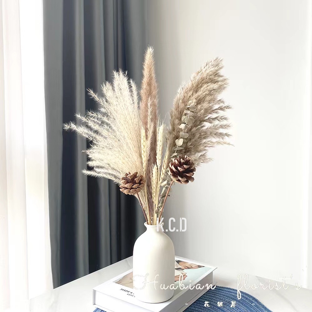 Boho Dried Flowers and Natural Bunny Tails 3