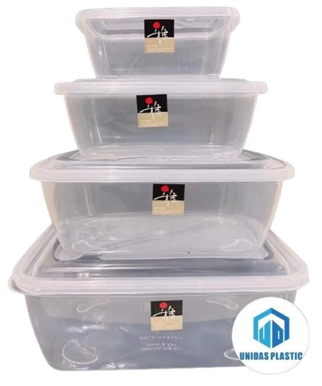 Thick Rectangular Food Keeper (S, M, L, XL)	 1