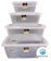 Unidas Thick Rectangular Food Keeper (S, M, L, XL) 1