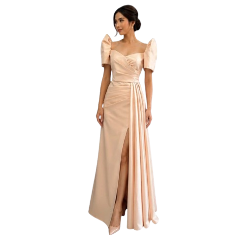 Modern Filipiniana Dress with Slit 1