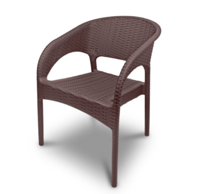 Plastic Rattan Armchair  1