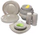 Smart Kitchen 6pcs Gray Melamine Dinnerware Set 1