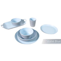6pc Two-Tone Collection Dinnerware Set