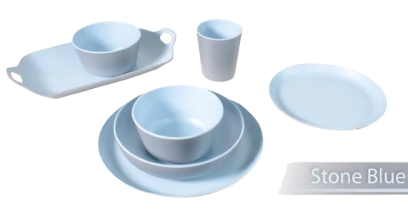 6pc Two-Tone Collection Dinnerware Set 1