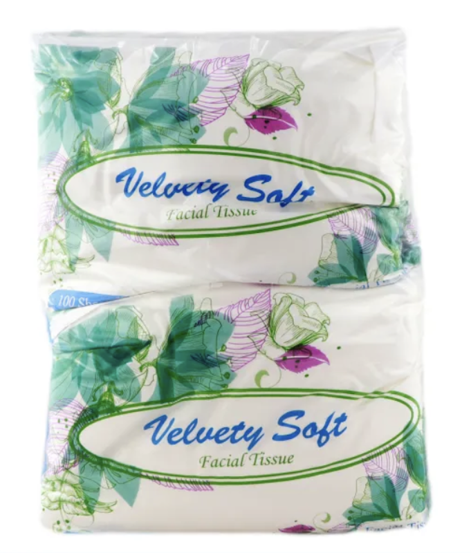 Velvety Soft Facial Tissue 2-ply 1