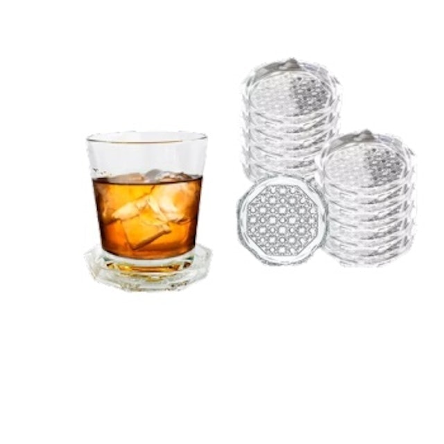 Clear Glass Coaster  1