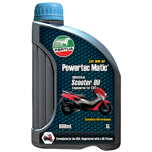 Powertec Matic Synthetic Performance Scooter Oil SAE 10W-40 1