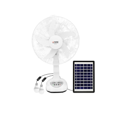 14” Solar Electric Fan With Solar Panel