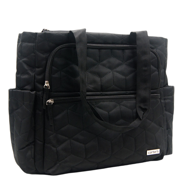 Large Quilted Tote Diaper Bag 1