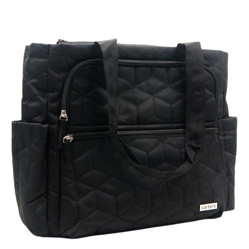 Large Quilted Tote Diaper Bag 1
