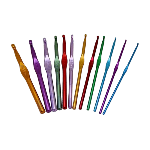 Aluminum Handle Crochet Hook  1