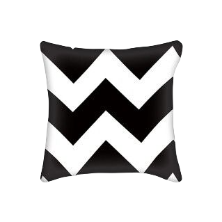 Black and White Throw Pillow Case 2