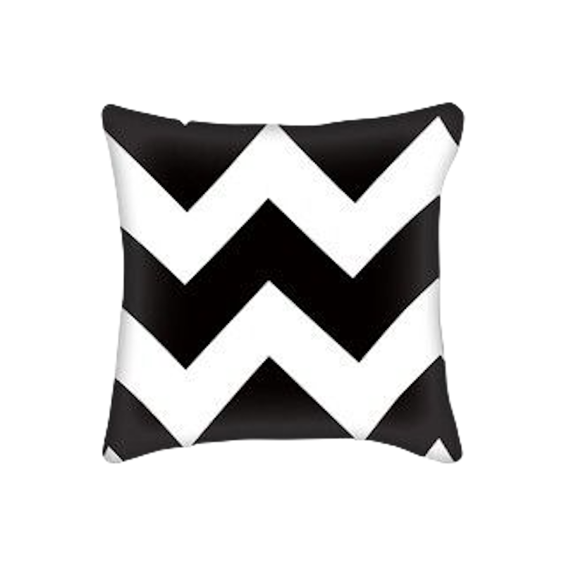 Black and White Throw Pillow Case 2