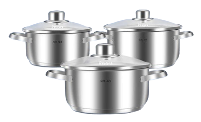 304 Stainless Steel Cookware Set 	  1