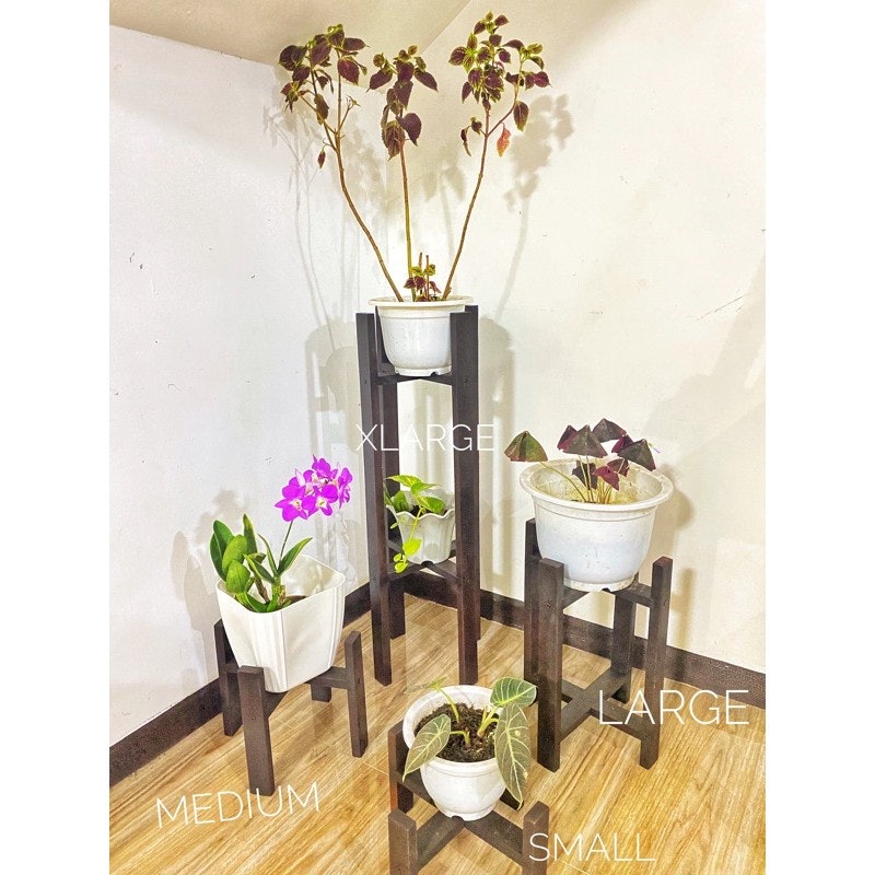 Wood Plant Stand 2