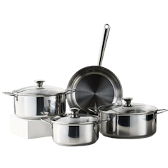 6/7 Piece Stainless Steel Cookware Set