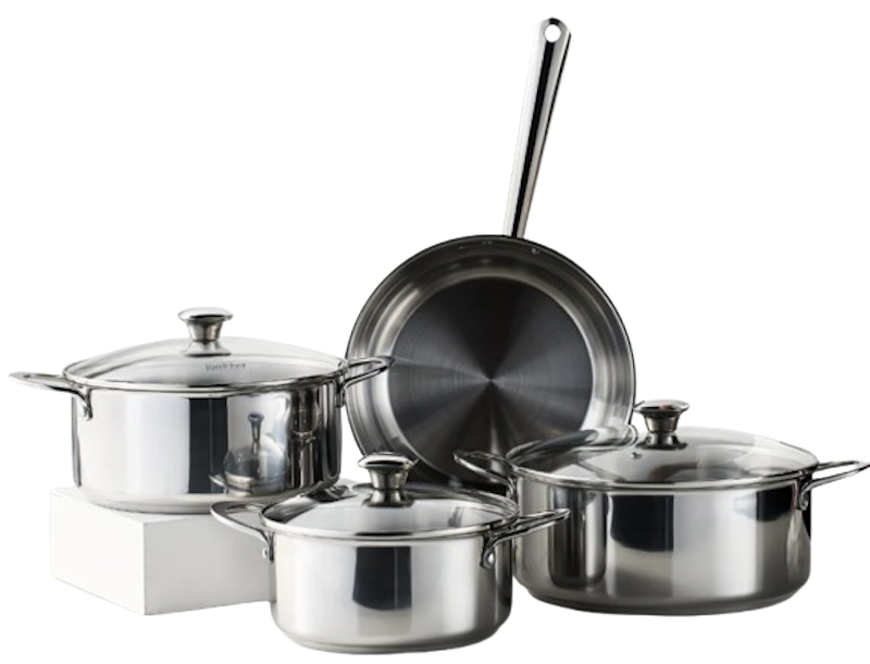 6/7 Piece Stainless Steel Cookware Set 1