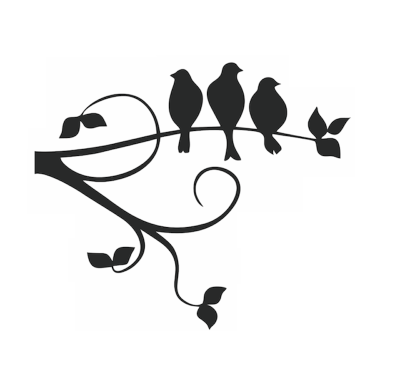 Tree Branch & Birds Wall Sticker 1