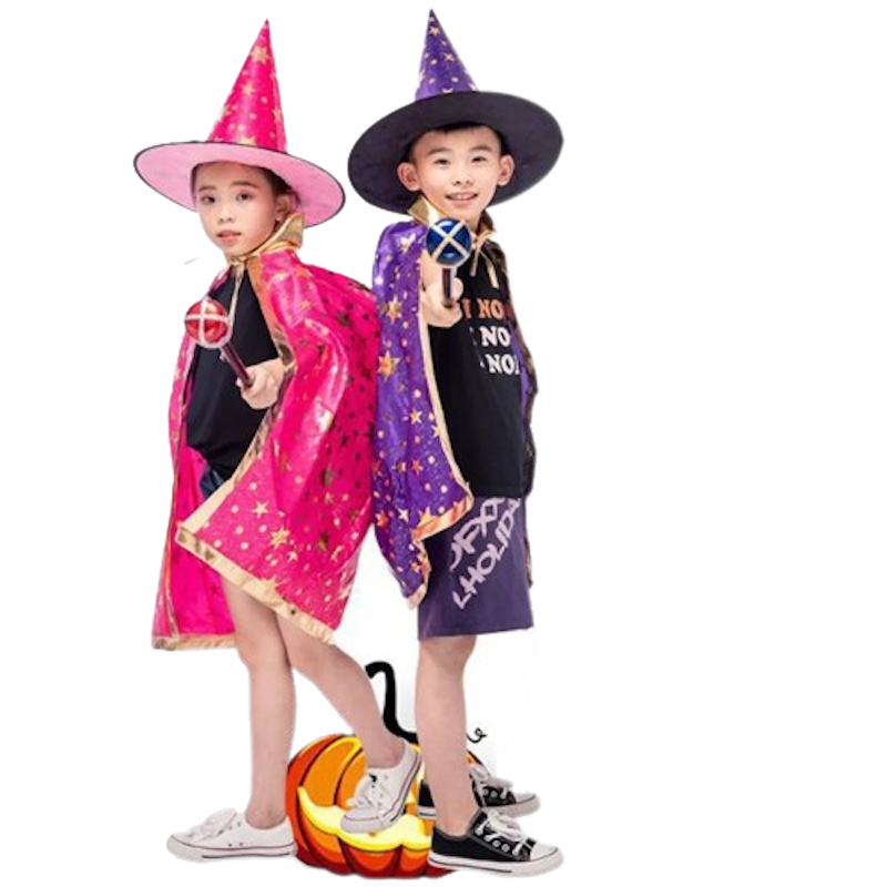 Cloak and Hat Wizard Costume 1