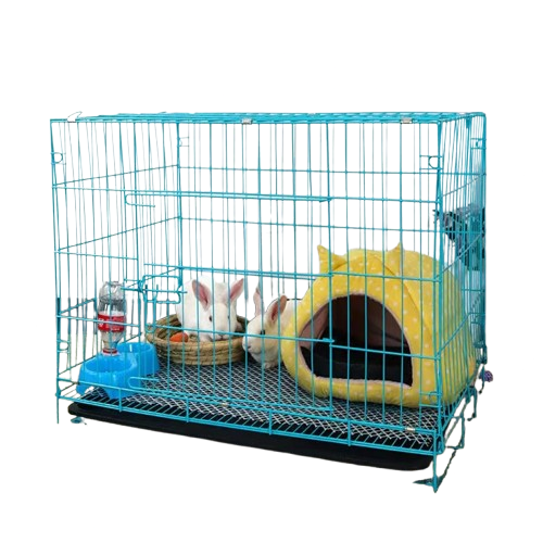 Coated Foldable Metal Wire Cage With Removable Tray 3