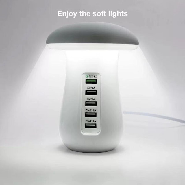 Mushroom LED Light USB Hub 2