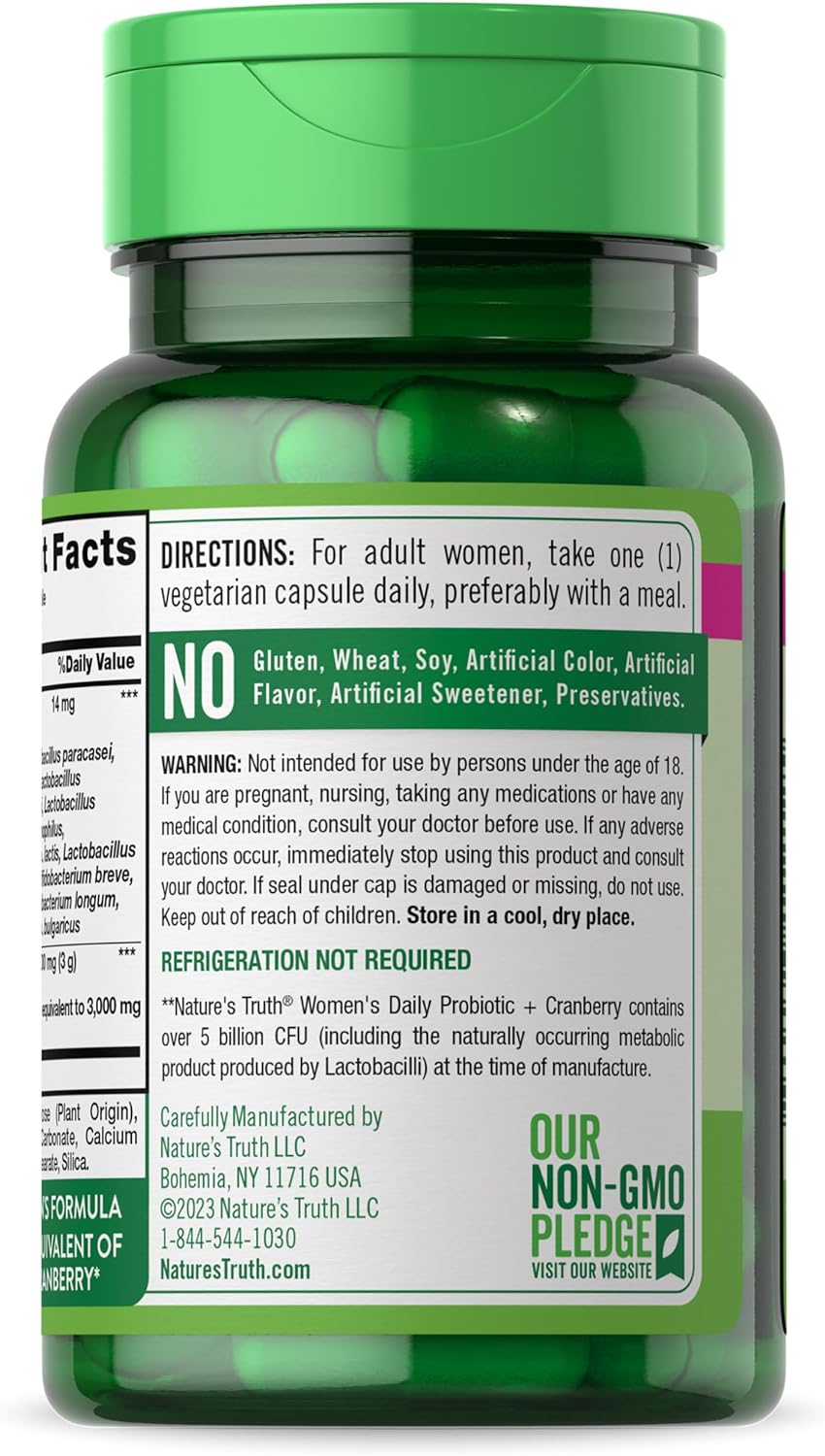 Women's Probiotic + Cranberry	 3