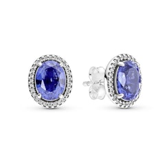 Sparkling Statement Halo Stud Earrings