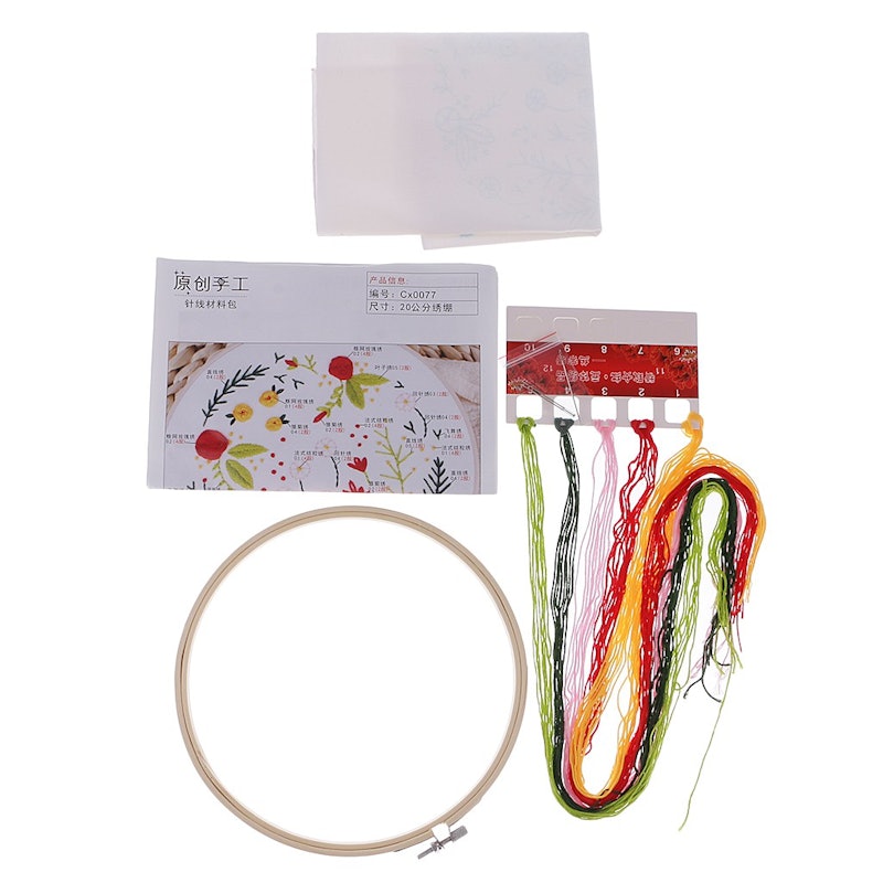 Hand Embroidery Sampler Kit 6